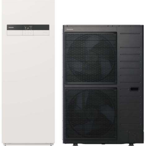 Ensemble pompe à chaleur air / eau bi-bloc 9 kW monophasée T-CAP Génération K - PANASONIC (1/4)