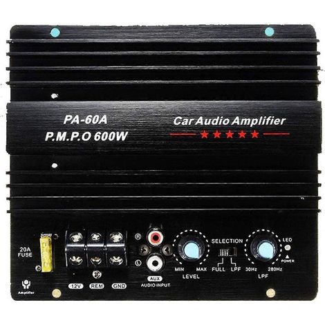 PA-60A 600W 12V Leistungsverstärkerplatine für Heim- und Auto-Audioverstärker