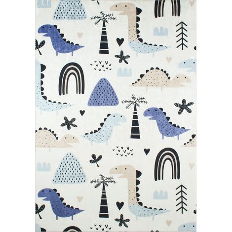 Tapis imprimé Intérieur Happy Dinosaure - 160 x 230 cm (1/4)