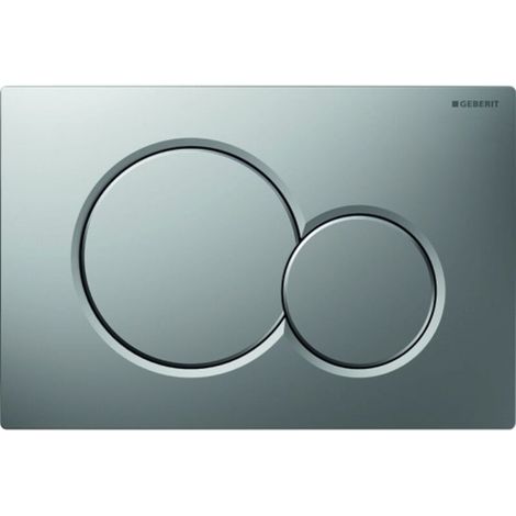 Plaque De Commande Double Chasse Pour Wc Geberit Sigma01 Chromé Mat Revêtement Easy Clean 115.770.JQ.5