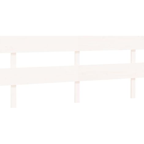 Cabecero accesorio para dormir mueble dormitorio 204 x 3 x 81 cm madera de pino blanco TDL0203744