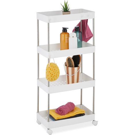 Meuble de Rangement, 4 Niveaux, Blanc (1/5)