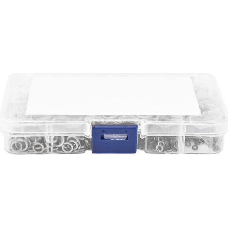 Lot de 480 rondelles plates en acier inoxydable 304, joint etanche et resistant, assortment M2 a M12 pour auto marine electrique (1/5)