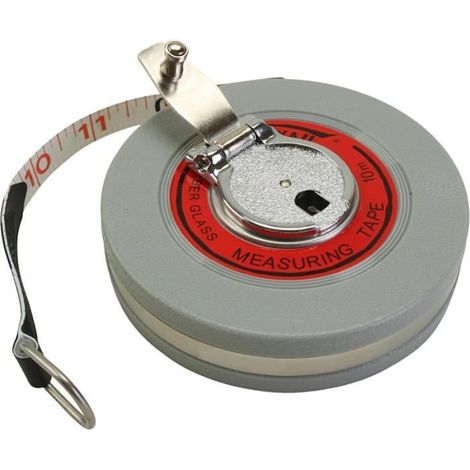 Mètre ruban - 10 m - Gris - Longueur 10 m - A ruban