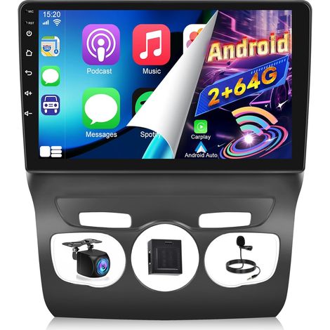 Autoradio Android 2G+64G pour C4/DS4 2012-2018 - sans Fil Carplay (1/5)