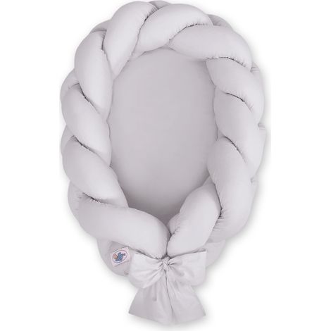 Coccolone per neonati intrecciato 2 in 1 - Grigio (1/2)