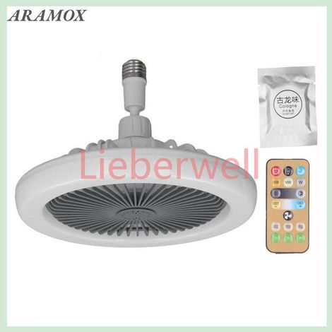 6500k ventilateur de plafond, 85‑265V télécommande E27 Fabillet de porte,lampe à vitesse légère et réglable (1/5)