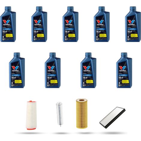 Kit tagliando 4 FILTRI e 9L OLIO compatibile con Bmw serie 5 (E60/E61) 525d 145kw dal 2007 al 2010 (1/5)