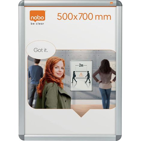 Nobo Premium Plus Porta-poster con telaio a pressione 700 x 500 mm (1/3)
