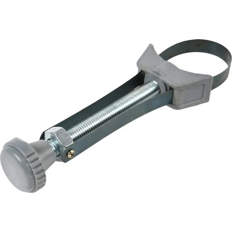 Llave de correa, de acero para muelles y aluminio fundido, de 110-155 mm, para filtros de aceite de difícil acceso. (1/5)