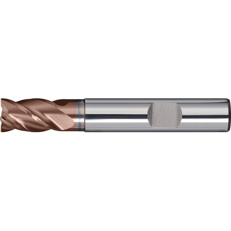 Fresa de vástago DIN 6527K TipoN HPC D.6mm Longitud de corte 16mm VHM TiAlN HB Z.4 corta TW (1/2)