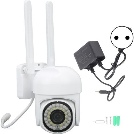 Caméra de surveillance WiFi 2,4 GHz 2 MP 1080p, moniteur haute définition pour intérieur/extérieur, caméra de surveillance sans fil dôme réseau C76-5G AC110264V, norme européenne (1/5)
