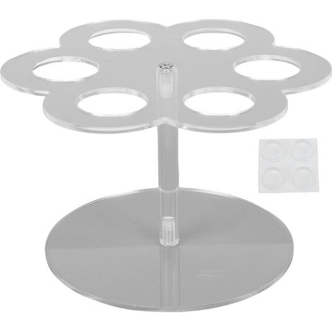 Organisateur pour Cartouche Cirkul 6 Trous Acrylique Clair – Porte Bouteilles Saveur Rond Rack Rangement Cuisine Plan Travail (1/5)