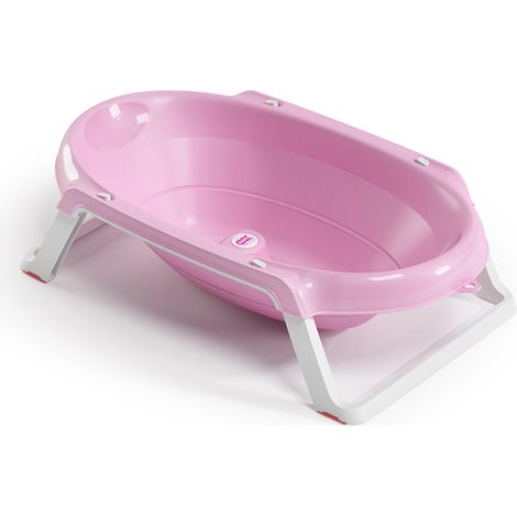 Okbaby Onda Slim - Bañera Plegable para Recién Nacido 0-12 Meses - Rosa (1/5)
