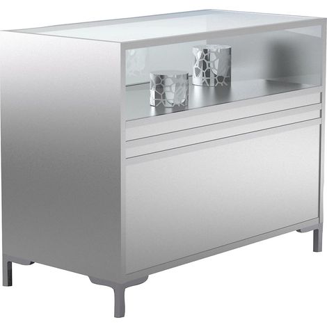 FRANKEL kaiserkraft, Vitrine comptoir LINK, vitré à 1/3, h x l (1/3)