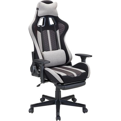 Mömax Gamingstuhl Racing Grau (1/5)