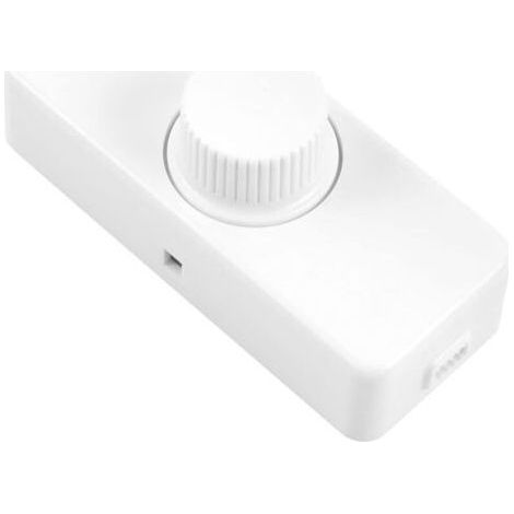 Variateur de Lumiere LED, Variateurs LED silencieux 3-100W 220-240V LED Gradateur Rotatif (Blanc) (1/5)
