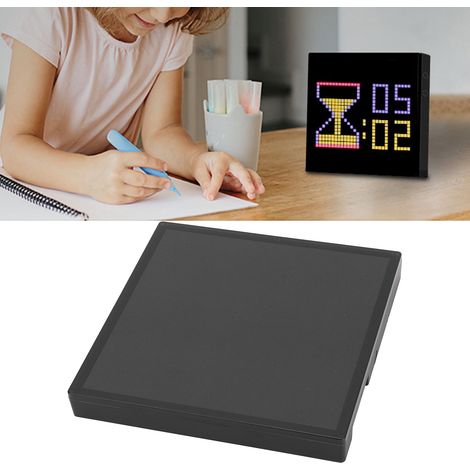 Écran LED 32x32 pixels, affichage pixel art programmable avec application de contrôle, animations créatives, textes amusants et horloge numérique, décoration de bureau/mur/chambre, accessoires de jeu, (1/5)