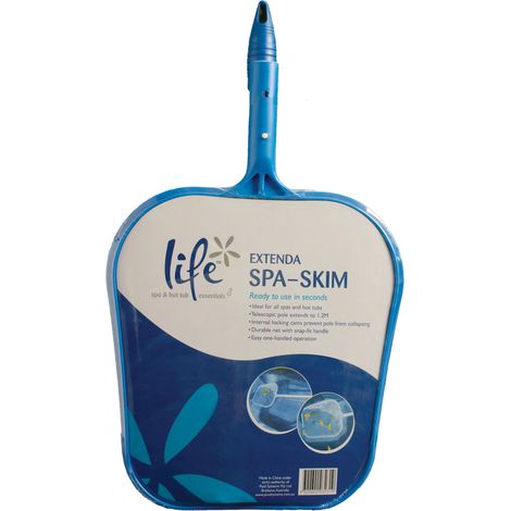 Life Extenda Spa-Skim Skimmer Laubkescher mit Teleskopstange Kescher für Whirlpools (1/5)