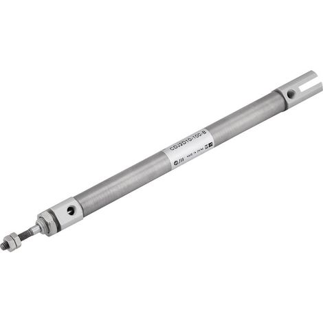 CDJ2D10-100 B Mini Cylindre d'air Pneumatique en Acier Inoxydable Compact, Mini Corps Rond Double Action Tige Simple Course de 100mm Diamètre du Cylindre 10mm 1MPA (1/5)