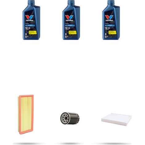 Kit tagliando 3 FILTRI e 3L OLIO compatibile con Fiat Idea 1.4 16v 70kw dal 2004 (1/5)