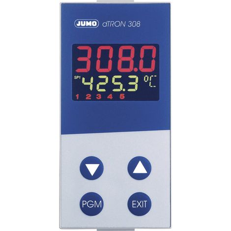 [NEUWERTIG] Jumo D Tron 308 Hoch Pid Temperaturregler Pt100 Pt500 Pt1000 Kty11 6 Messgerät B-Ware (1/2)