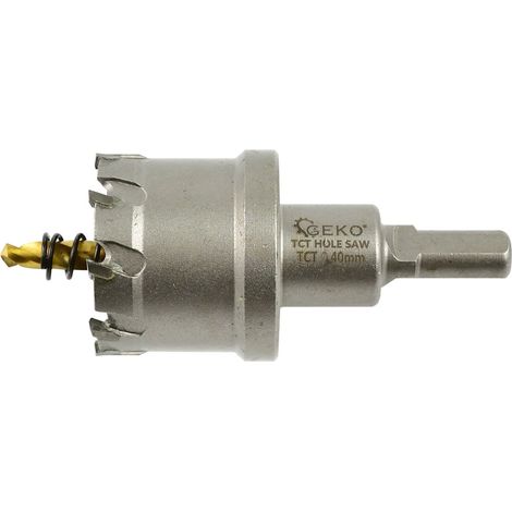 Scie cloche en carbure - Foret à métaux de 40 mm avec foret en titane (100) (1/2)