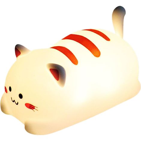 Veilleuse USB rechargeable en forme de chat avec batterie de (1/5)