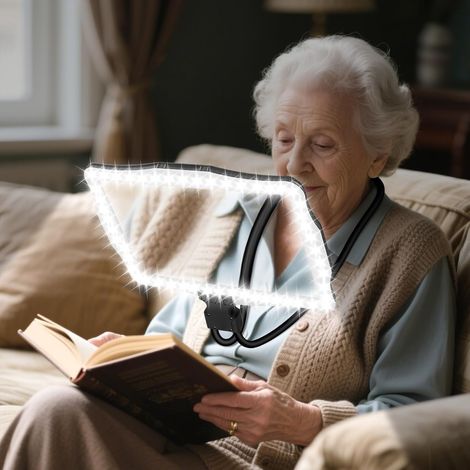Lente d'ingrandimento 3 in 1, pieghevole, per la lettura, adatta agli anziani, lente d'ingrandimento 3 in 1 con luce e supporto – lente d'ingrandimento 3X (1/5)