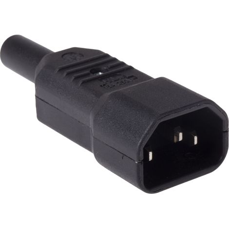 Rs Pro – Connecteur IEC mâle C14 – Montage sur câble – Courant 10A – Tension 250V – Raccordement à visser