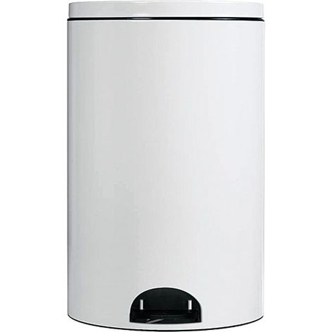 Poubelle à pedale 14l blanc - Rossignol - 90264