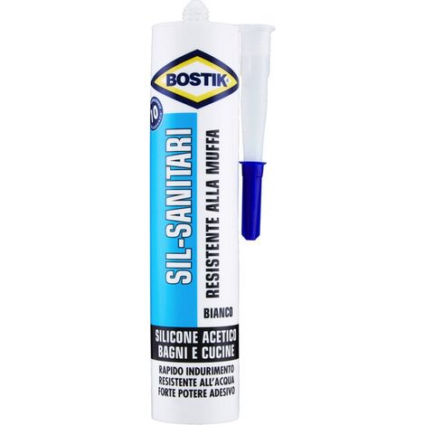 24 x BOSTIK SIL-SANITARI RESISTENTE MUFFA 280 ML BIANCO