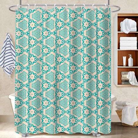 Rideau de douche imperméable en polyester 180x180 déco d‘intérieur rideau imperméable pour accueillir l’été dans sa maison (1/5)