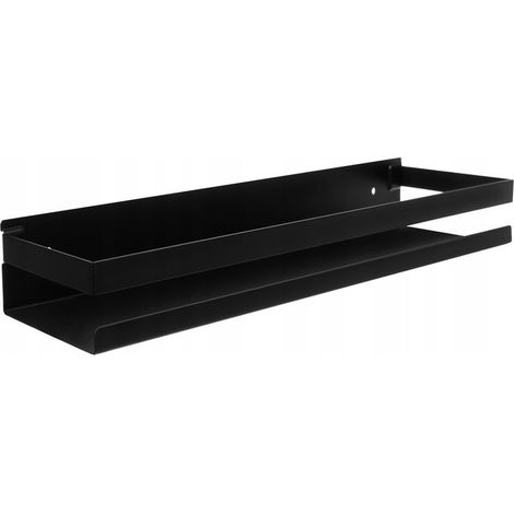 Badaccessoirehalter, schwarz, Ablage, Edelstahl, 50 cm (1/5)