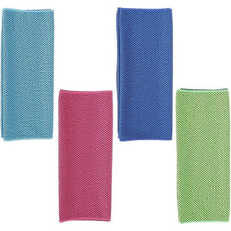 Serviettes absorbantes et rafraîchissantes, lot de 16, couleurs assorties - Faciles à nettoyer et confortables (1/5)