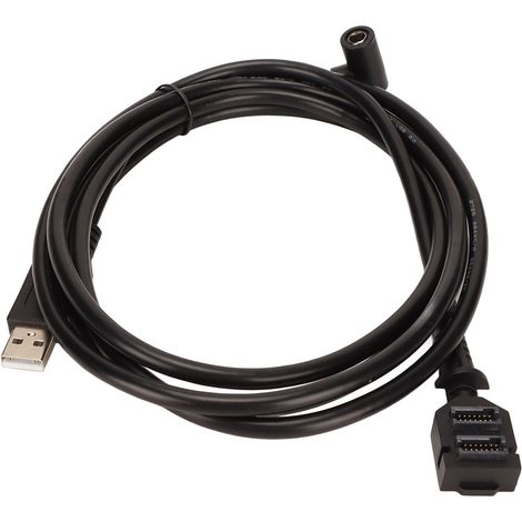 Câble USB pour Verifone VX805 VX820, double alimentation femelle 14 broches IDC DC5521 vers 2.0 AM 480Mbps, Extension de numérisation en PVC (1/5)