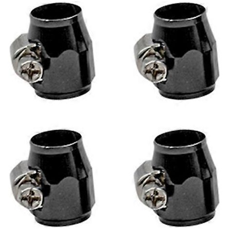 Colliers de serrage pour raccords de tuyau de carburant AN4, AN6, AN8, AN10 et AN12 - Noir (1/5)