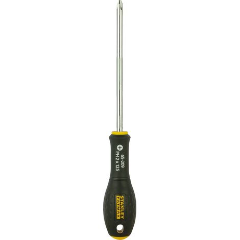Stanley FatMax Phillips PH2 Screwdriver – 125mm, Steel Blade, French-Made, Ergonomic Handle