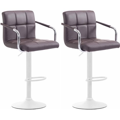 2er Set Barhocker Lucy V2 braun weiß