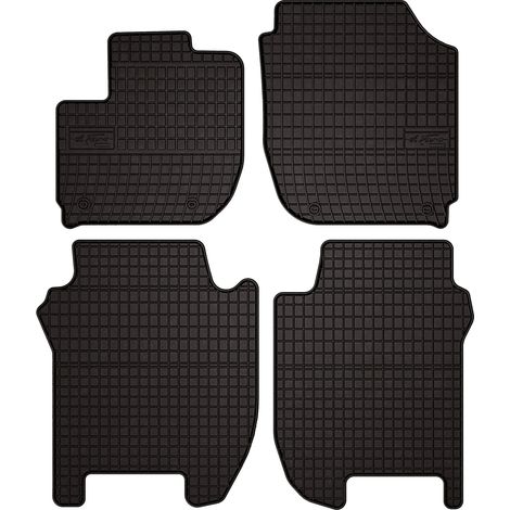 Alfombrillas de goma para Honda Jazz IV hatchback (2015-2020) - negras, ajustables (1/5)