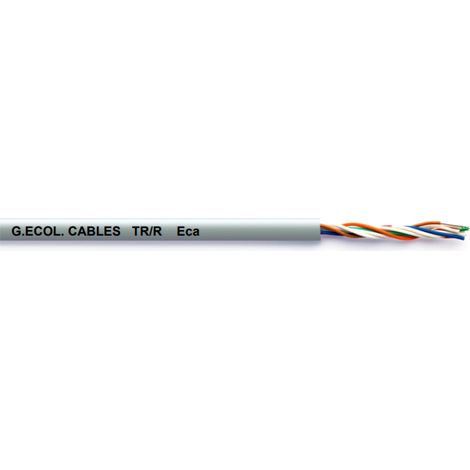 Cavo telefonico g.ecol.cables diametro 0.6mm da 250m grigio - trr-3c/b250