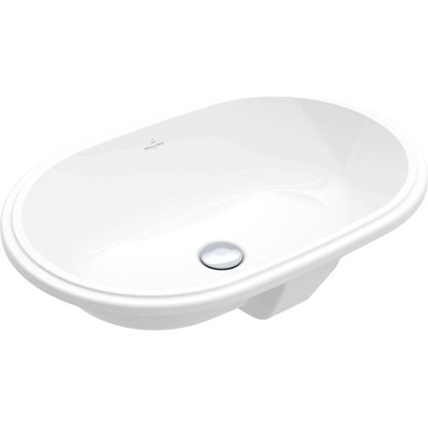 Villeroy & Boch Architectura - Lavabo ad incasso, 57x38 cm, con troppopieno, CeramicPlus, bianco alpino 5A7660R1 (1/5)