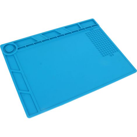 Tapis de réparation en silicone isolant thermique, antistatique, à adsorption magnétique, pour la maintenance des appareils électroniques (1/5)