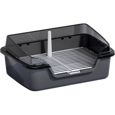 Plateau de Pot pour Chien, Toilettes D'entraînement pour Chiens, Bac à Litière Amovible pour Chiens de Petite et Moyenne Taille Clôture à bandes grises