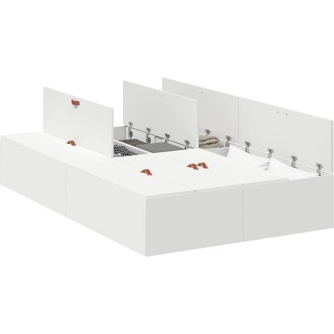 Maison Exclusive - Struttura letto con contenitore Bianco 120 x 200 cm