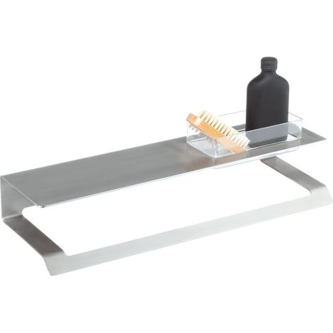 MANILLONS TORRENT 02396012 SLIM Repisa Toallero Adhesivo Inox Cepillado - ref: 02396012
