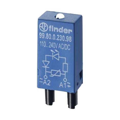 Module LED 28 à 60V AC DC supports 95833 95853 FINDER 9980006059 (1/2)