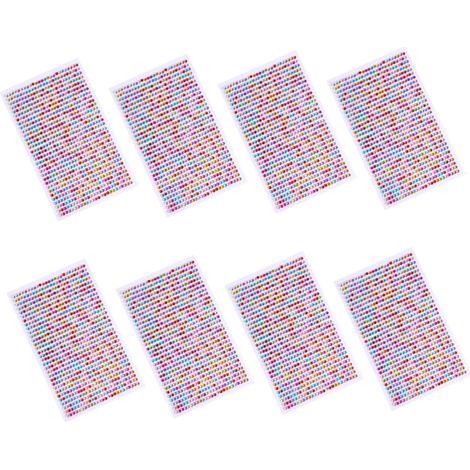 Sheets Decorative Car Stickers Shiny Stickers for Dashboard