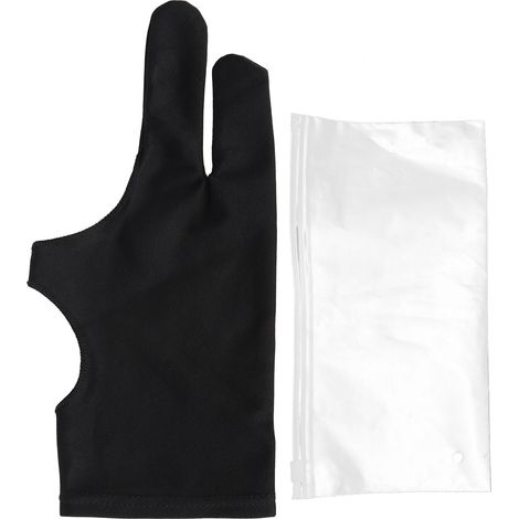 2‑Finger Painting Gloves Sketch Writing Electronic Screen Anti Mistouch Fouling Sweat DirtyXS (1/5)