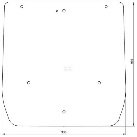 Heckscheibe CASE IH 84327955N (1/2)